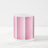 Rosa Schattenstreifen Mattglastasse (Mittel)