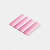 Rosa Schattenstreifen Post-it Klebezettel (angewinkelt)