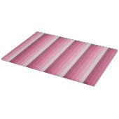 Rosa Schattenstreifen Schneidebrett (Ecke)