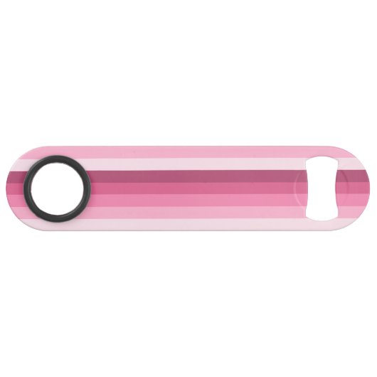 Rosa Schattenstreifen Speed Flaschenöffner (Rückseite Horizontal)