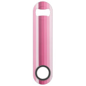 Rosa Schattenstreifen Speed Flaschenöffner (Rückseite)