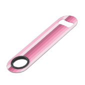 Rosa Schattenstreifen Speed Flaschenöffner (Rückseite Schrägansicht)