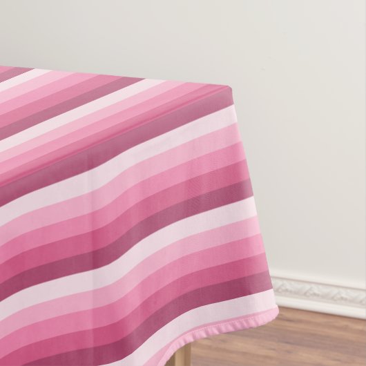 Rosa Schattenstreifen Tischdecke (Beispiel)