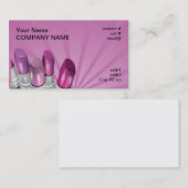 Rosa schattiert Lippenstift Visitenkarte (Vorne/Hinten)