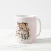 Rosa Schatzkistenschalen Kaffeetasse (VorderseiteRechts)