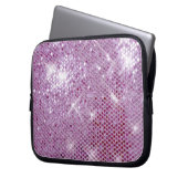 Rosa Schein-Blick Laptopschutzhülle (Vorderseite Links)