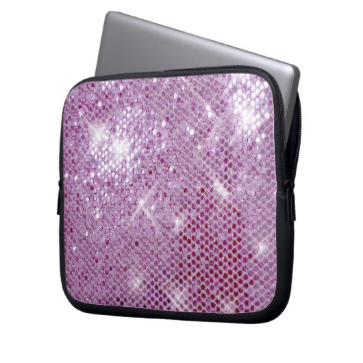 Rosa Schein-Blick Laptopschutzhülle (Vorderseite Links)