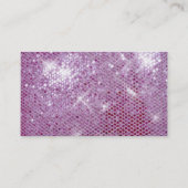 Rosa Schein-Blick Visitenkarte (Rückseite)