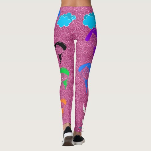 Rosa Schein-bunte Elf-Leggings Leggings (Rückseite)