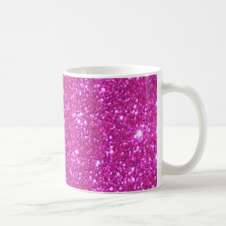 Rosa Schein-funkelnd Glitzer-Girly Kaffeetasse