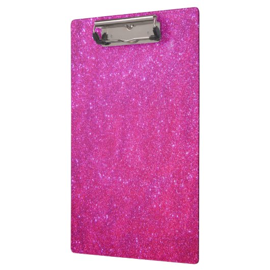 Rosa Schein-Glitzer-Girly Klemmbrett (Links)