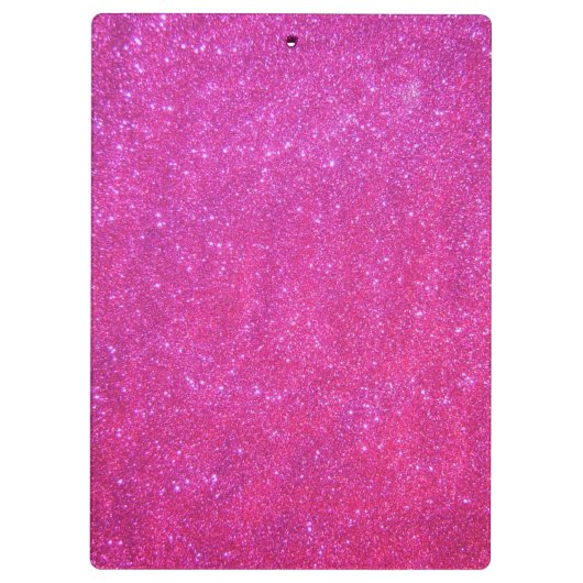 Rosa Schein-Glitzer-Girly Klemmbrett (Rückseite)