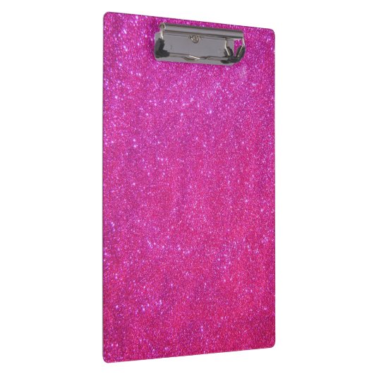Rosa Schein-Glitzer-Girly Klemmbrett (Rechts)