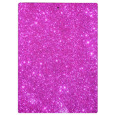 Rosa Schein-Glitzer-Girly Klemmbrett 3 (Rückseite)