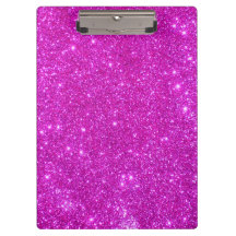 Rosa Schein-Glitzer-Girly Klemmbrett 3