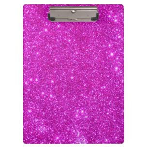 Rosa Schein-Glitzer-Girly Klemmbrett 3
