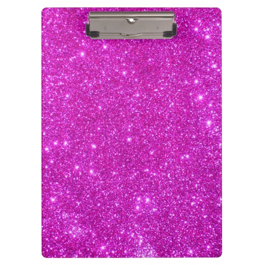 Rosa Schein-Glitzer-Girly Klemmbrett 3 (Vorderseite)