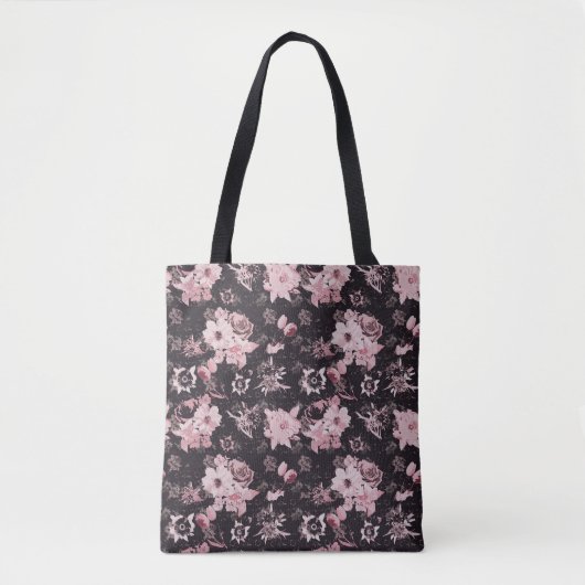 Rosa scheint im Dunkeln Tasche (Vorderseite)