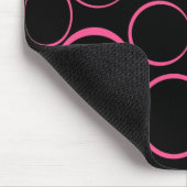 Rosa schellt Mousepad (Ecke)
