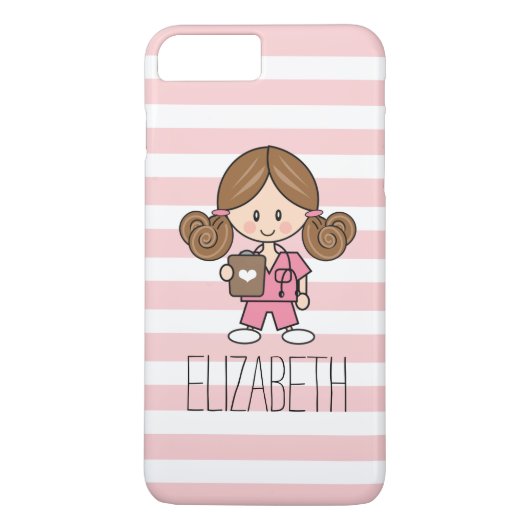 Rosa scheuert Krankenschwester iPhone 7 Pluskasten Case-Mate iPhone Hülle (Rückseite)