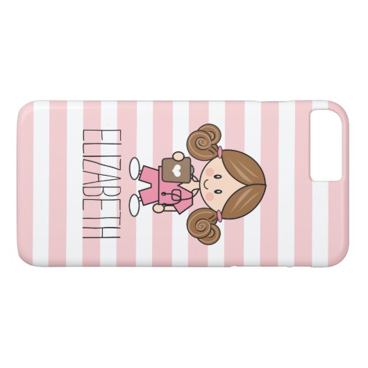 Rosa scheuert Krankenschwester iPhone 7 Pluskasten Case-Mate iPhone Hülle (Rückseite (Horizontal))