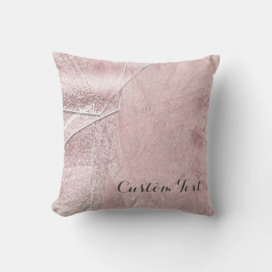 Rosa Schimmer Kristallglas Glam Designer Stil Kissen