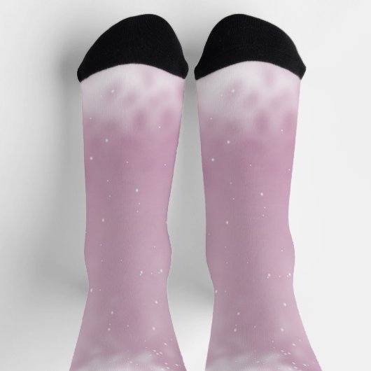 Rosa Schimmer und Glitzer Socken (Oben)