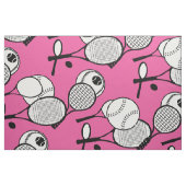 Rosa Schläger der Tennisspieler-Mädchen Stoff (Fat Quarter (45,7 x 55,9 cm))