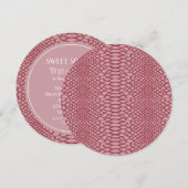 Rosa Schlange 16 . Geburtstag drucken Einladung (Vorne/Hinten)