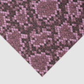 Rosa Schlange drucken Seidenpapier (Detail)