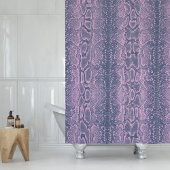 Rosa Schlange Hautfresse Duschvorhang