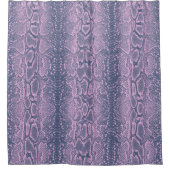 Rosa Schlange Hautfresse Duschvorhang (Vorderseite)