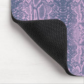 Rosa Schlange Hautfresse Mousepad (Ecke)