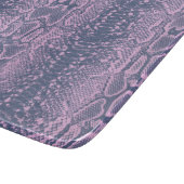 Rosa Schlange Hautfresse Schneidebrett (Ecke)