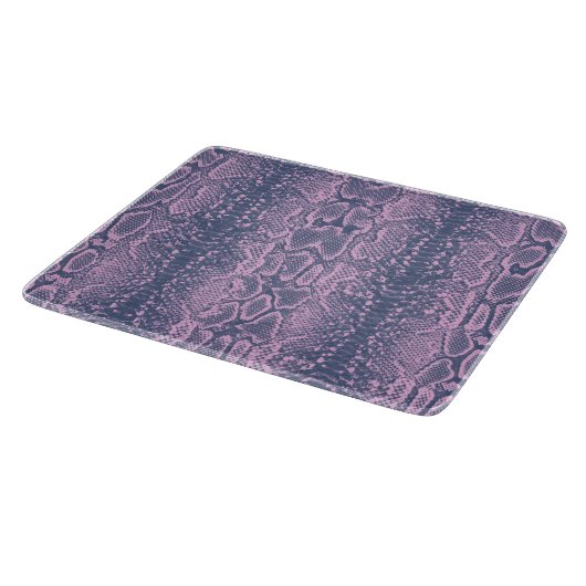 Rosa Schlange Hautfresse Schneidebrett (Ecke)