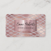 Rosa Schlange Skin Marmor Klassisches Schleudern Visitenkarte (Vorderseite)