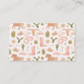 Rosa Schlange Windeln Raffel Ticket Begleitkarte (Rückseite)