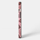 Rosa Schlangenhaut iPhone Hülle (Linke Seite)