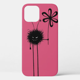 Rosa schlechte Blumen-Wanze schützend iPhone 12 Pro Hülle
