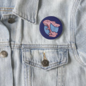 Rosa schlechtes Häschen Button (Beispiel)