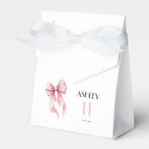 Rosa Schleife 11. Geburtstag für Mädchen Geschenkschachtel