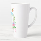 Rosa Schleife 70. Geburtstag Milchtasse (Rechts)