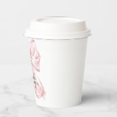 Rosa Schleife Baby Shower Coquette Schleife Thema Pappbecher (Links)