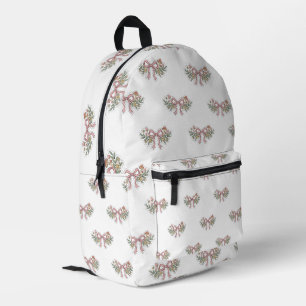 Rosa Schleife Blumen Vintage Ästhetik Rucksack