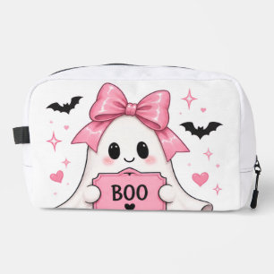 Rosa Schleife BOO Geist Coquette Halloween Waschbeutel