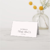Rosa Schleife Brautparty Platzkarte (Rückseite)
