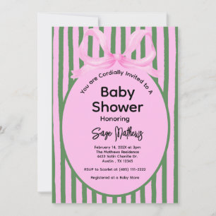 Rosa Schleife Coquette Ästhetik Mädchen Babyparty