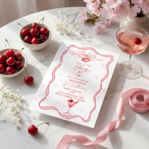 Rosa Schleife Coquette Kirsche auf dem 1. Geburts