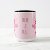 Rosa Schleife der Hoffnung Rosa Tasse (Mittel)