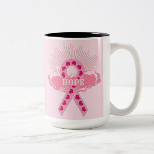 Rosa Schleife der Hoffnung Rosa Tasse